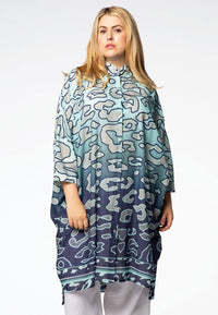 Blouse wide long LUGO - blue - #1