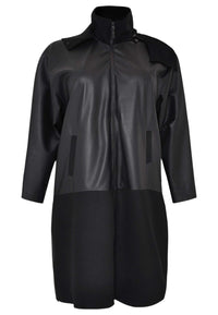 Jacket WOOL / LEATHER - black - #4