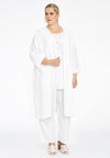 Jacket draped LINEN - white - #2