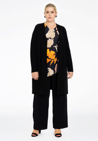 Cardigan A-line - black - #1