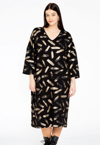 Wide dress GRACE - black - #2