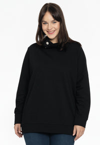 Sweater strass buttons - black - #2