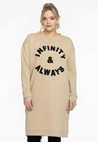 Sweater dress INFINITY - light brown - #1