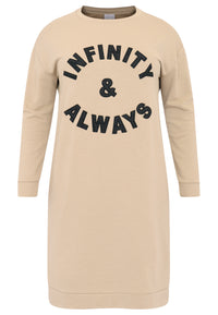 Sweater dress INFINITY - light brown - #4