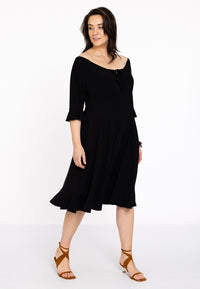 Dress wide neck DOLCE - black - #5