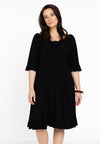 Dress wide neck DOLCE - black - #1