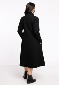 Dress Zipped Collar COZY - black - #3