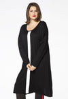 Dress knitted A-line - black - #2
