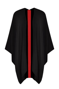 Poncho knitted - red - #4