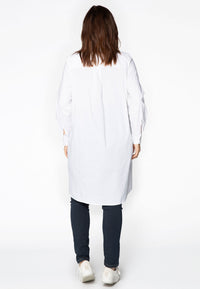 Blouse A-line - white - #3
