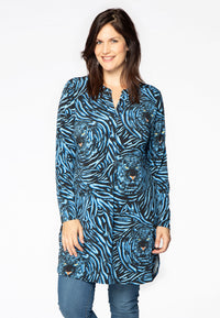 Tunic-blouse TIGER - blue - #1