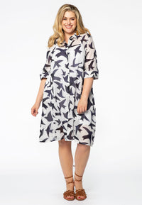 Dress-blouse BIRDS - white - #1
