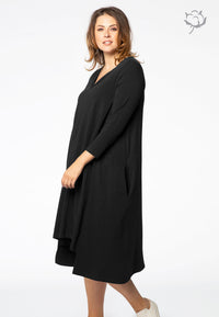 Dress pointy ORGANIC COTTON - black - #2