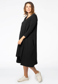 Dress pointy ORGANIC COTTON - black - #1