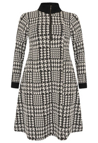 Dress zipper CHECK - black - #4