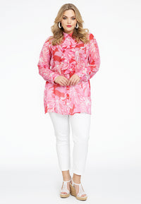 Blouse frilled FLORIDA - red - #2