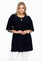 Tunic wide bottom circle sleeve DOLCE - blue - #1