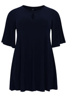 Tunic wide bottom circle sleeve DOLCE - blue - #4