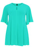 Tunic wide bottom circle sleeve DOLCE - turquoise