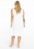 Dress double V-neck VOILE - white  - #3