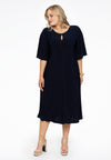 Dress A-line circle sleeve DOLCE - blue