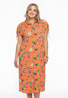 Jurk met strikjes AZALEA - orange