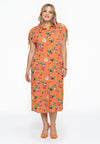 Jurk met strikjes AZALEA - orange