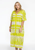 Dress wide slit MEADOW - green  - #1