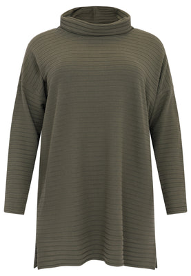 Pullover high neck RIB - light green - #1