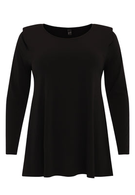 Tunic flare with shoulder pads DOLCE - black  - #3