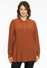 Tunic flare collar DOLCE - mid brown