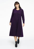 Dress zipped back LUREX - purple  - #2