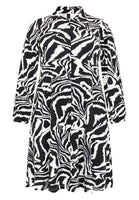 Blouse-dress puff sleeve ZEBRA - black  - #3