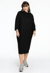 Pullover-dress RIB - black 