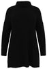 Pullover knit high neck - black  - #4