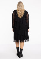 Dress with frills - black - #3