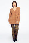 Pull détail torsades lurex - rose