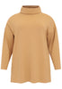 Pullover high neck DIAGONAL - light brown - #3