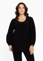 Tunic flare puff sleeve DOLCE - black - #1