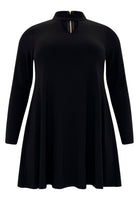 Tunic wide bottom collar DOLCE - black - #4