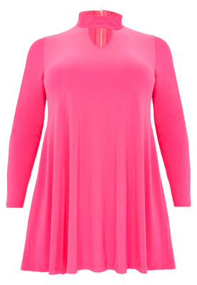 Tunic wide bottom collar DOLCE - pink - #2