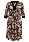 Taped A-line dress PAISLEY - black - #4