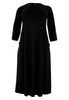 Dress cropsleeve princess DIAGONAL - black  - #4