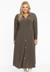 Dress buttoned DOLCE - light green