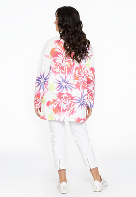 Pullover V-neck LELY - white  - #3