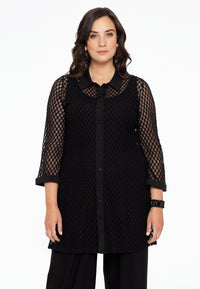 Blouse collar LACE - black - #1