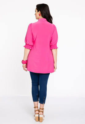 Blouse Puffsleeve Dolce - pink - #3