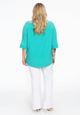 Shirt kimono sleeve DOLCE - turquoise - #3