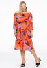 Dress wide belt KAE - orange - #5