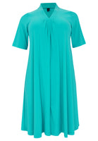 Dress short sleeve pleats DOLCE - turquoise - #4